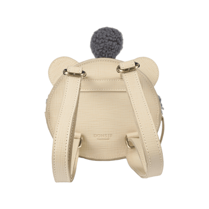 Stanzen Backpack | Polar Bear | Cream Scored Leather