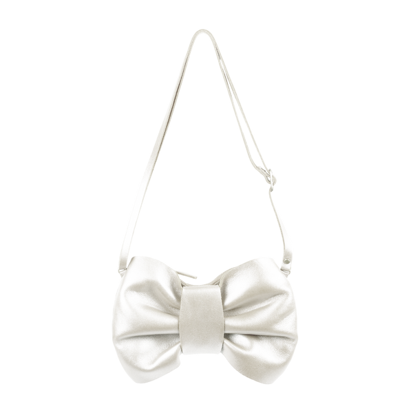 Ryanne Shoulder Bag | Off White Metallic Leather