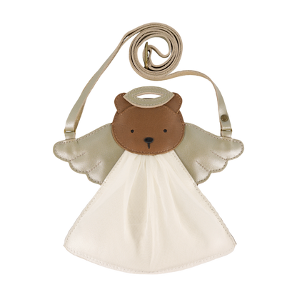 Wonda Purse | Angel Bear | Champagne Metallic Leather