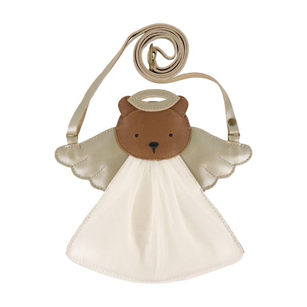Wonda Purse | Angel Bear | Champagne Metallic Leather