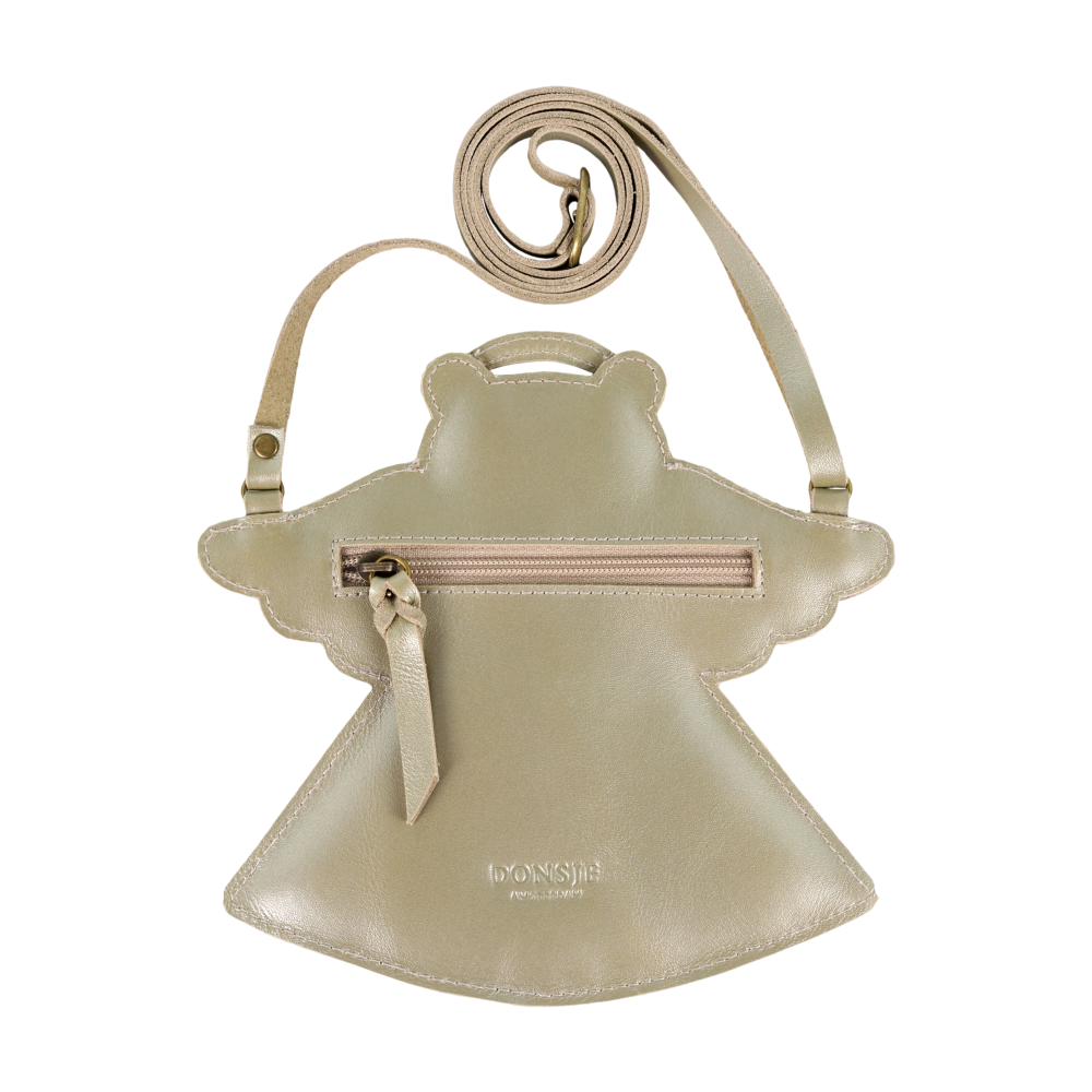 Wonda Purse | Angel Bear | Champagne Metallic Leather