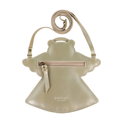Wonda Purse | Angel Bear | Champagne Metallic Leather