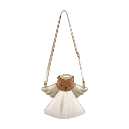 Wonda Purse | Angel Bear | Champagne Metallic Leather