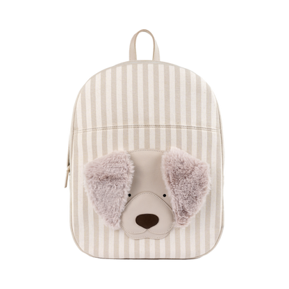 Bippe Schoolbag | Golden Retriever | Ivory - Off-White Striped