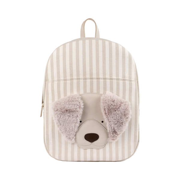 Bippe Schoolbag | Golden Retriever | Ivory - Off-White Striped