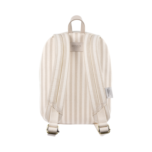 Bippe Schoolbag | Golden Retriever | Ivory - Off-White Striped