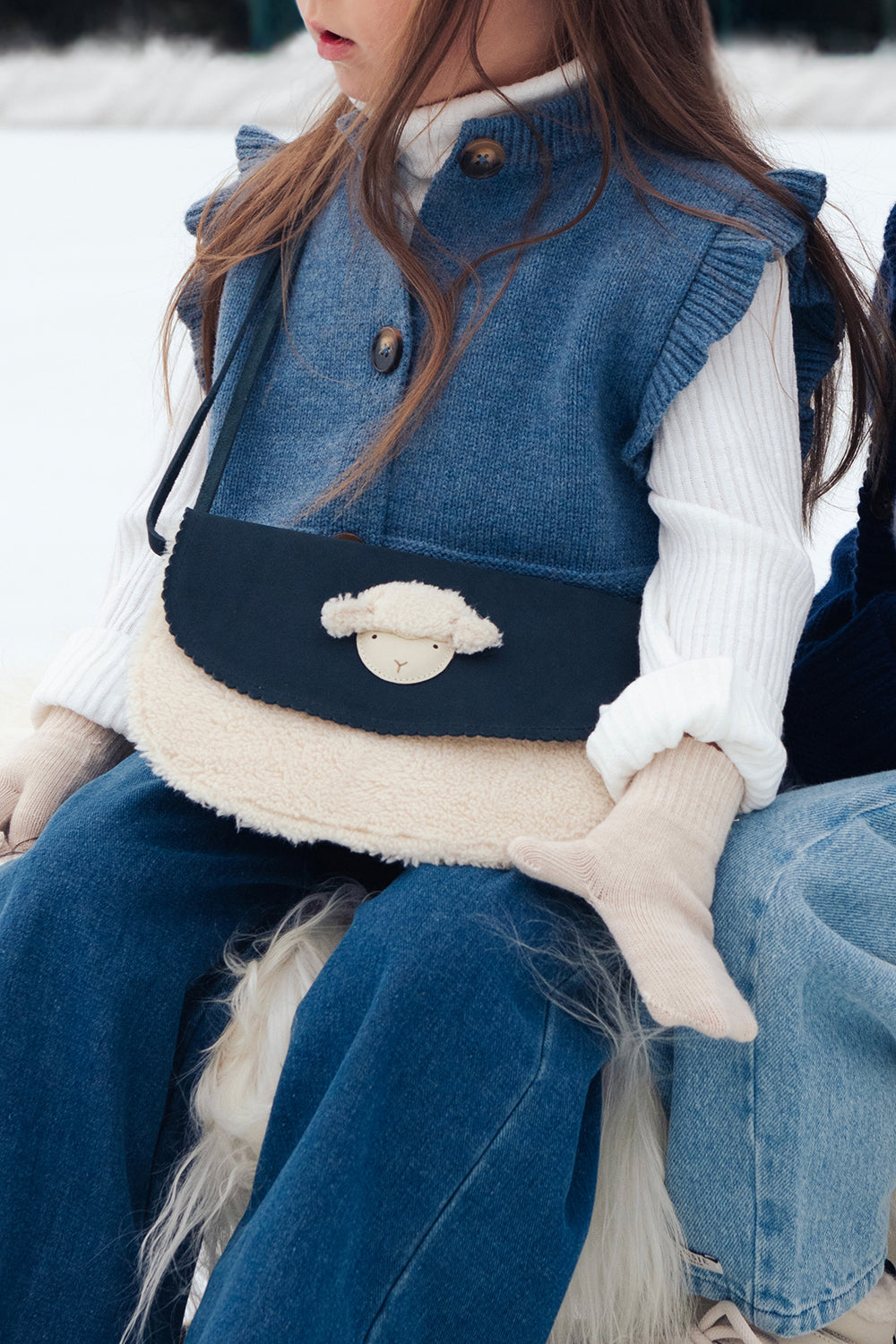 Ismay Purse | Lammy | Navy Nubuck