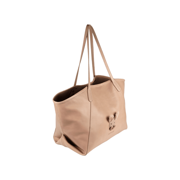 Giojah Tote Bag | Fluffy Bunny | Light Rust Leather