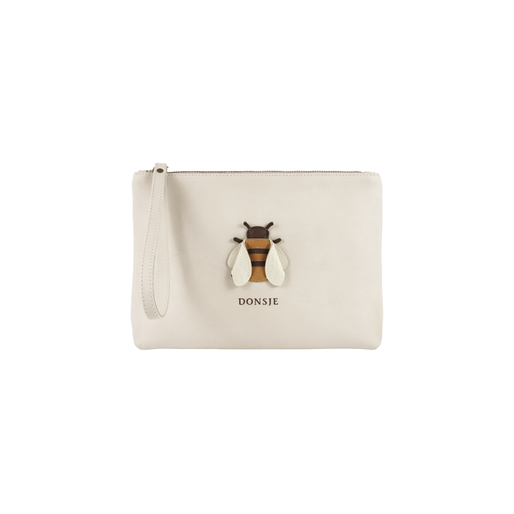 Gisani Pouch | Bee | Ivory Classic Leather