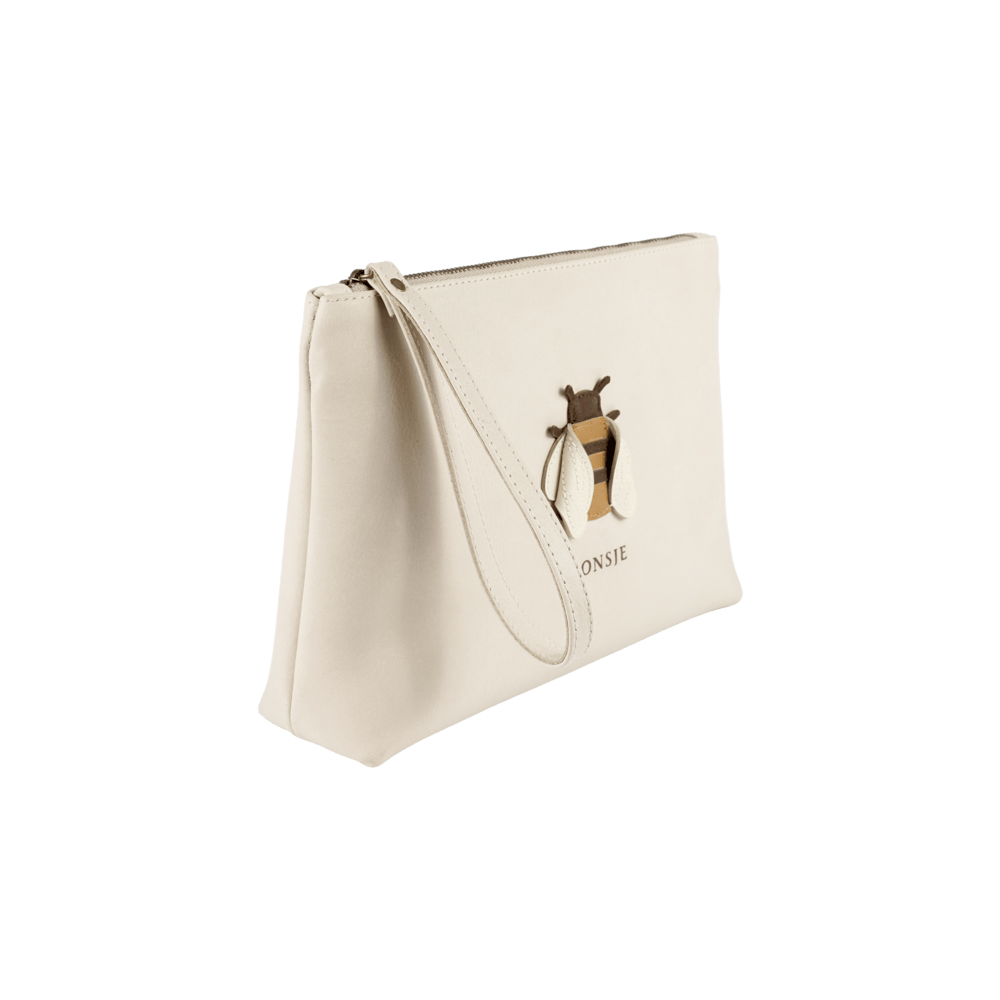 Gisani Pouch | Bee | Ivory Classic Leather