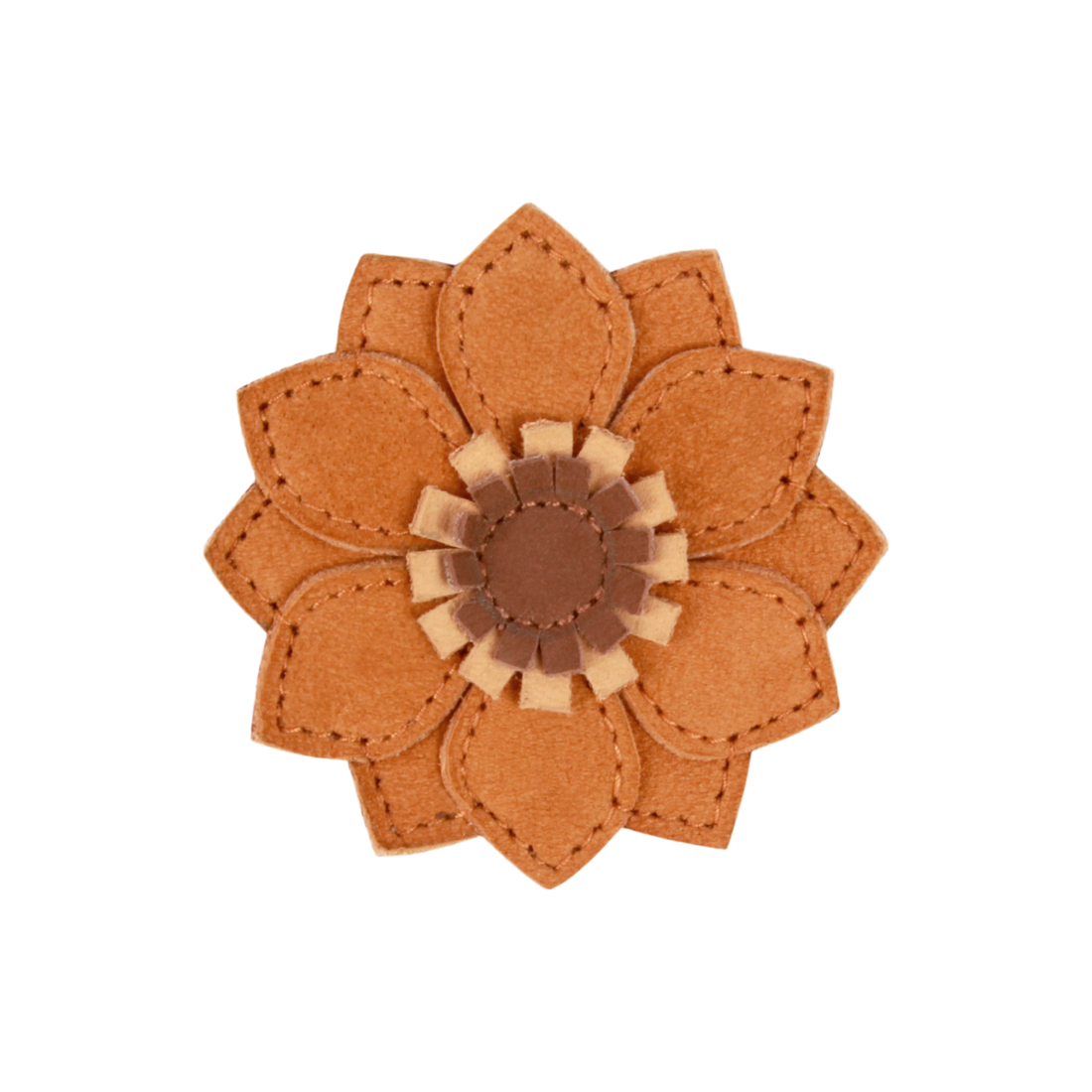Zaza Fields Hairclip | Sunflower | Caramel Nubuck