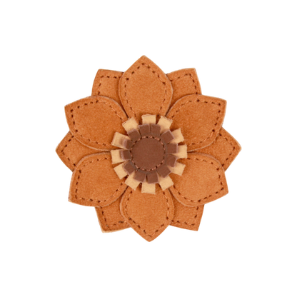 Zaza Fields Hairclip | Sunflower | Caramel Nubuck