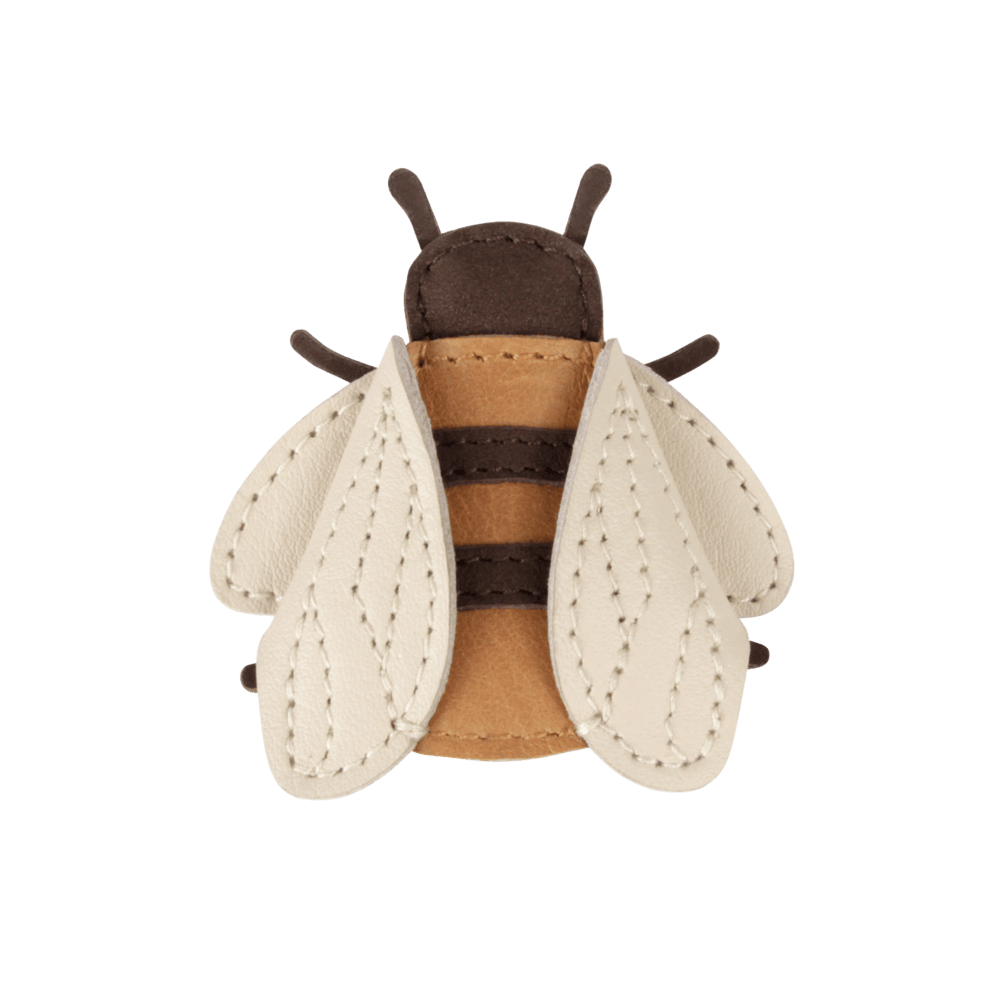 Zaza Sky Hairclip | Bee | Camel Classic Leather