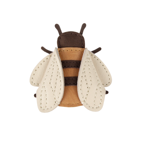 Zaza Sky Hairclip | Bee | Camel Classic Leather