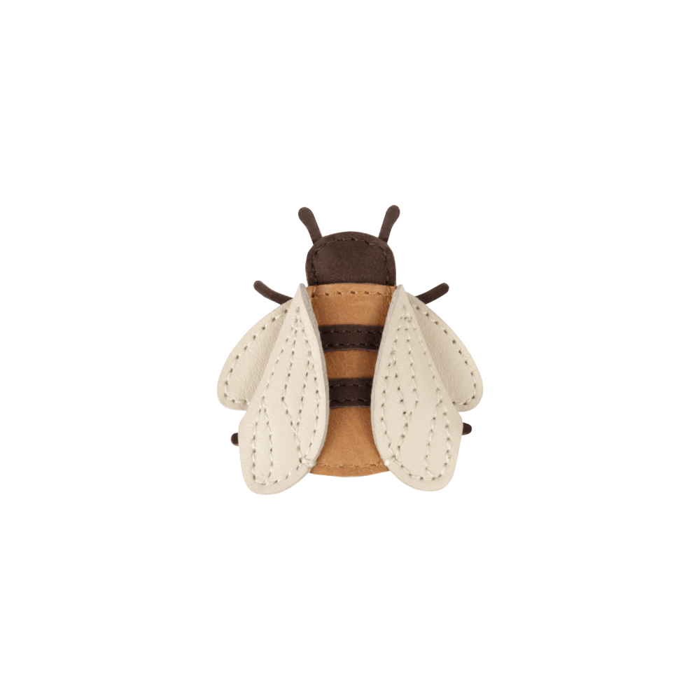 Zaza Sky Hairclip | Bee | Camel Classic Leather