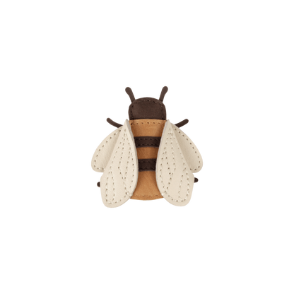 Zaza Sky Hairclip | Bee | Camel Classic Leather