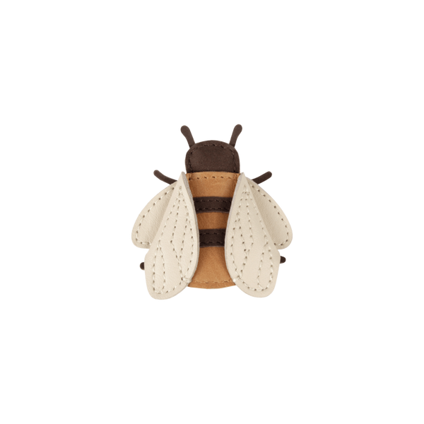 Zaza Sky Hairclip | Bee | Camel Classic Leather