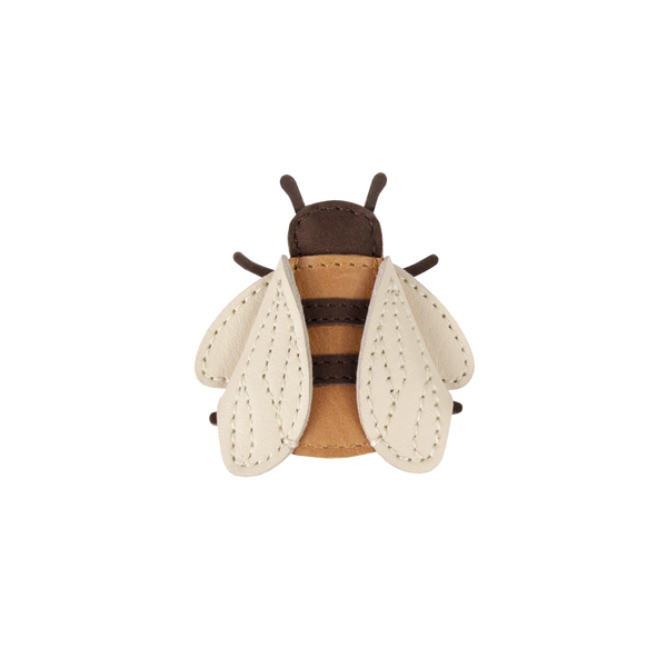 Zaza Sky Hairclip | Bee | Camel Classic Leather