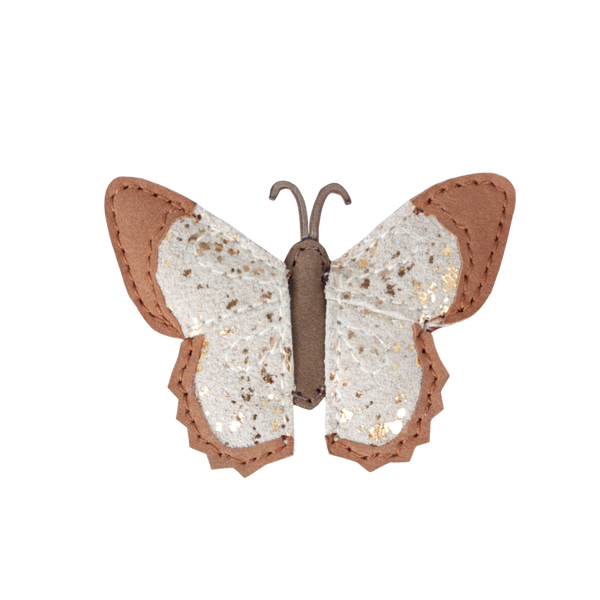 Zaza Sky Hairclip | Papillon | Walnut Nubuck