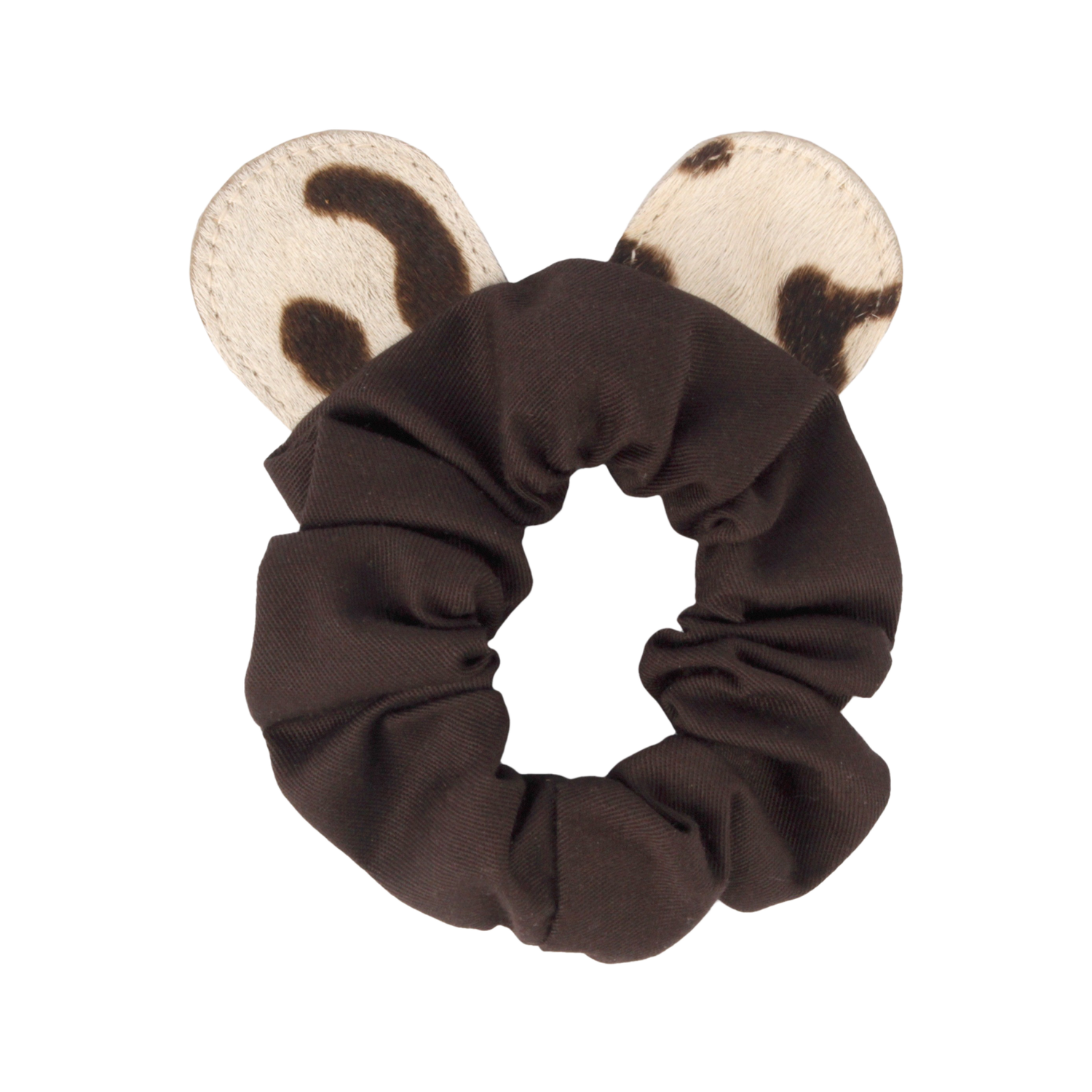 Polly Hair Scrunchie | Snow Leopard | Snow Leopard Spotted Cow Hair