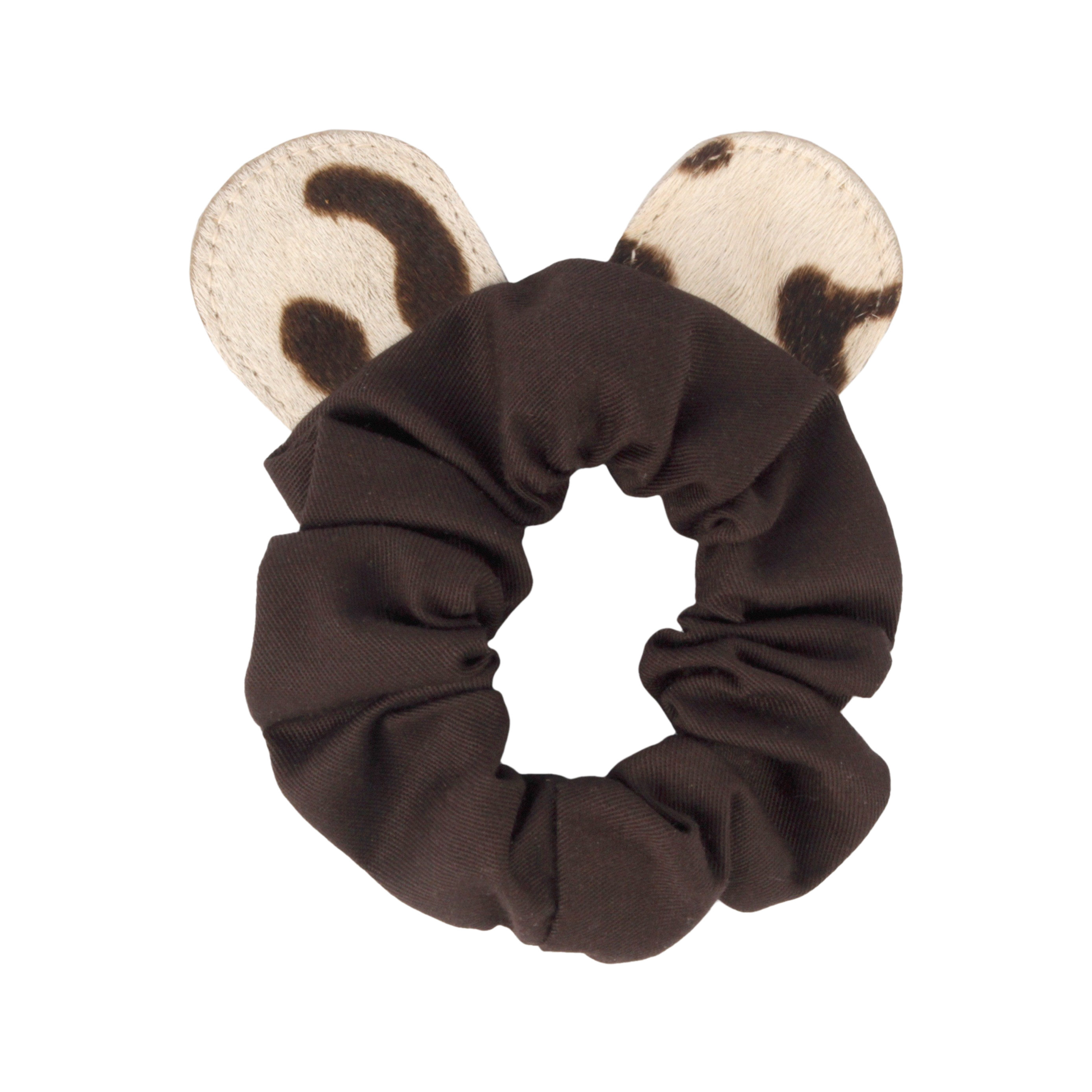 Polly Hair Scrunchie | Snow Leopard | Snow Leopard Spotted Cow Hair