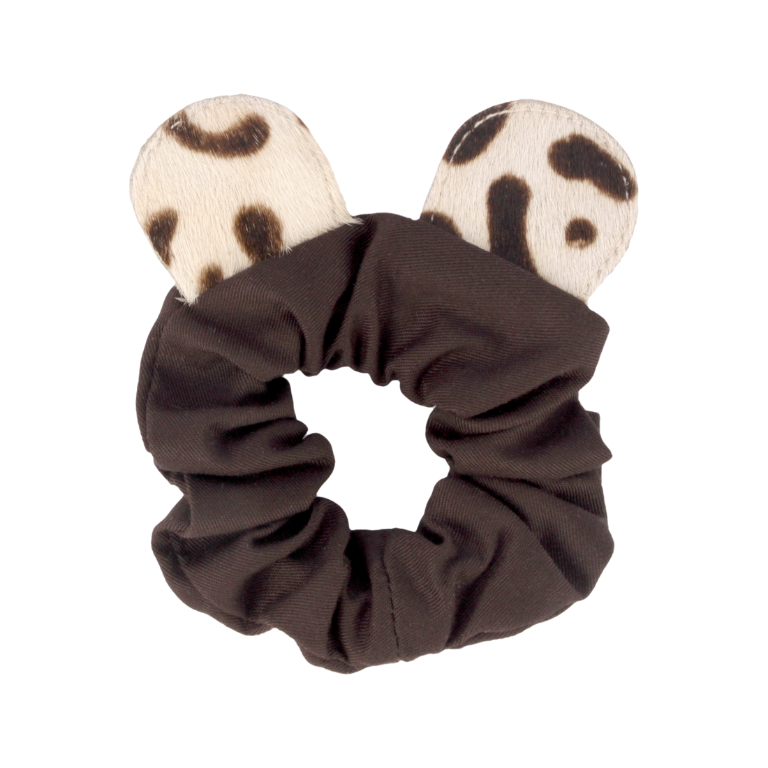Polly Hair Scrunchie | Snow Leopard | Snow Leopard Spotted Cow Hair