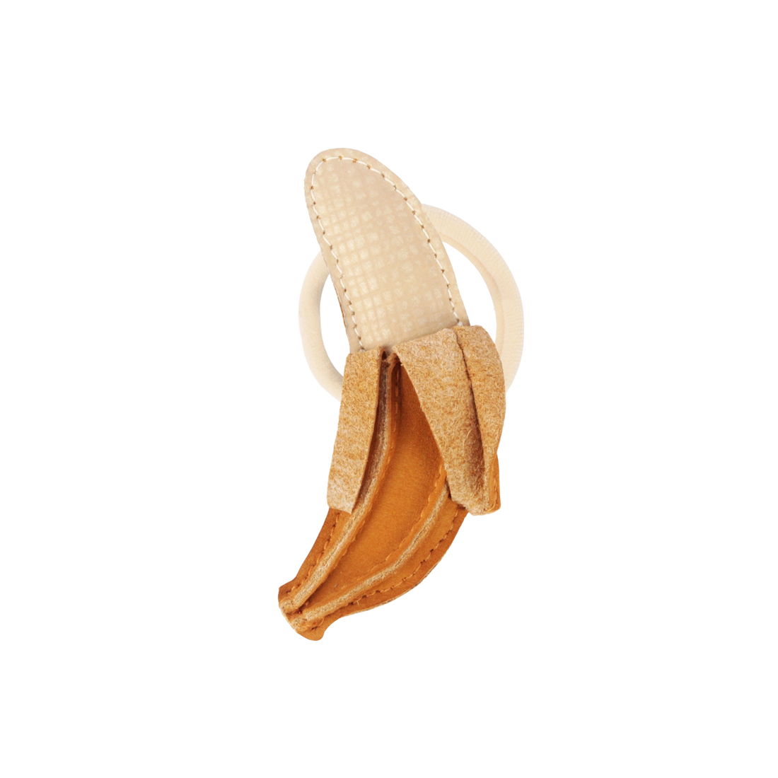 Nanoe Fruit Hair Tie | Banana | Caramel Nubuck