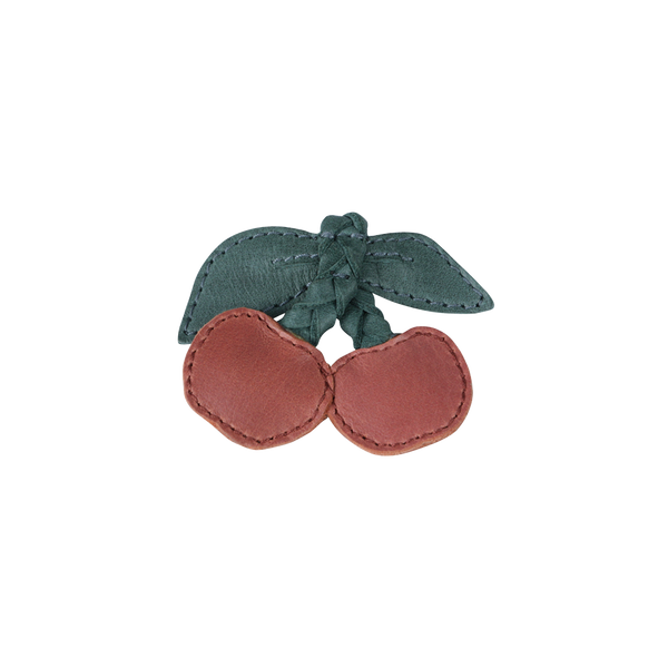 Nanoe Fruit Hair Tie | Cherry | Scarlet Classic Leather