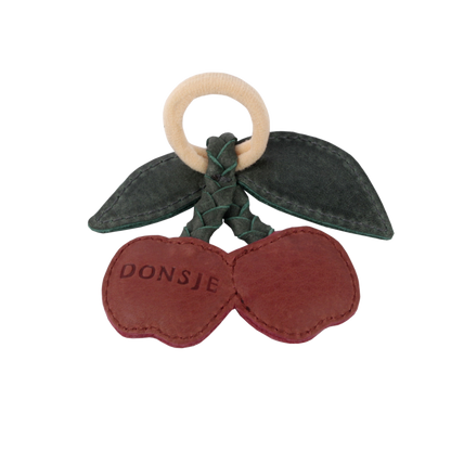 Nanoe Fruit Hair Tie | Cherry | Scarlet Classic Leather