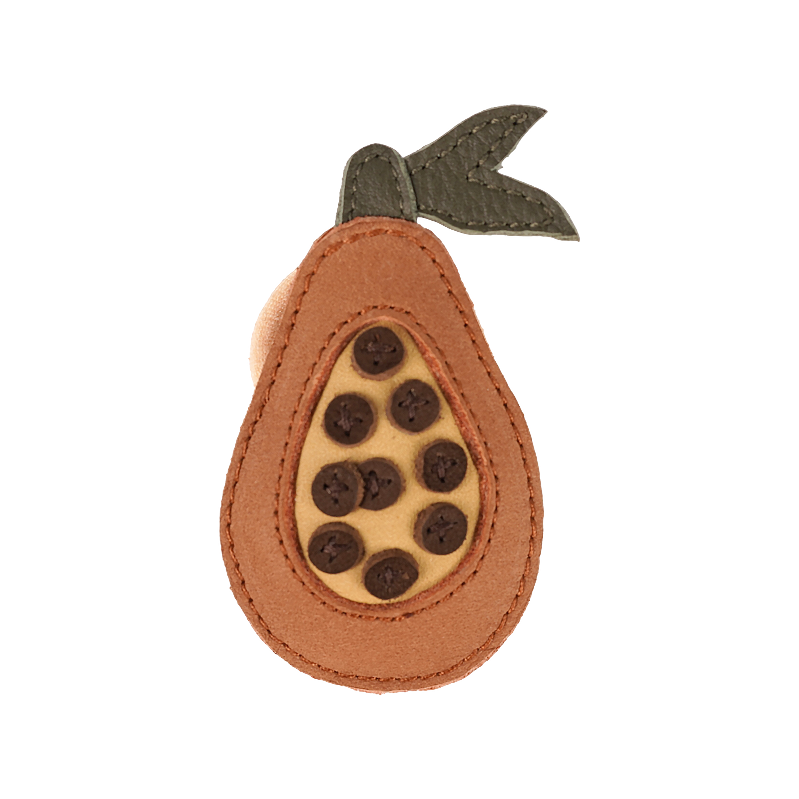 Nanoe Fruit Hair Tie | Papaya | Walnut Nubuck