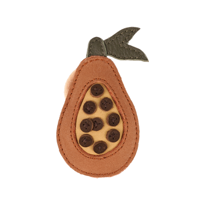 Nanoe Fruit Hair Tie | Papaya | Walnut Nubuck