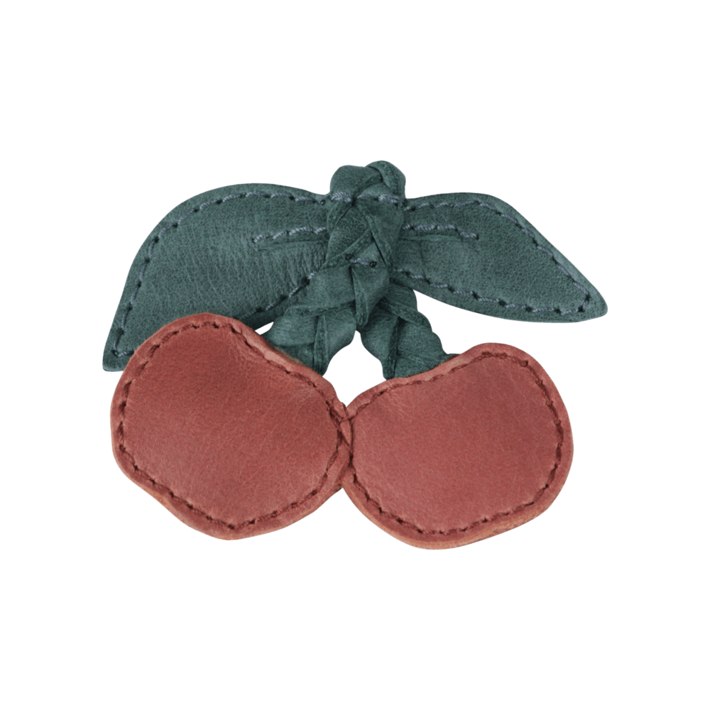 Nanoe Fruit Hairclip | Cherry | Scarlet Classic Leather