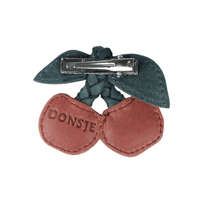 Nanoe Fruit Hairclip | Cherry | Scarlet Classic Leather