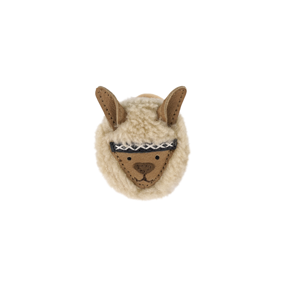 Josy Exclusive Hair Tie | Alpaca | Beige Curly Faux Fur