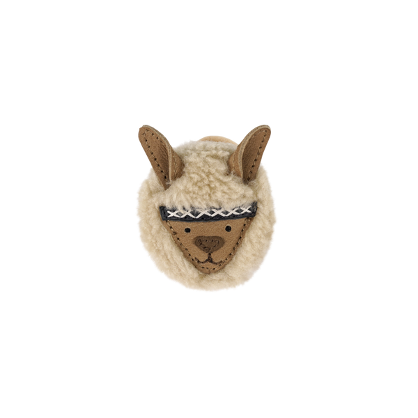 Josy Exclusive Hair Tie | Alpaca | Beige Curly Faux Fur