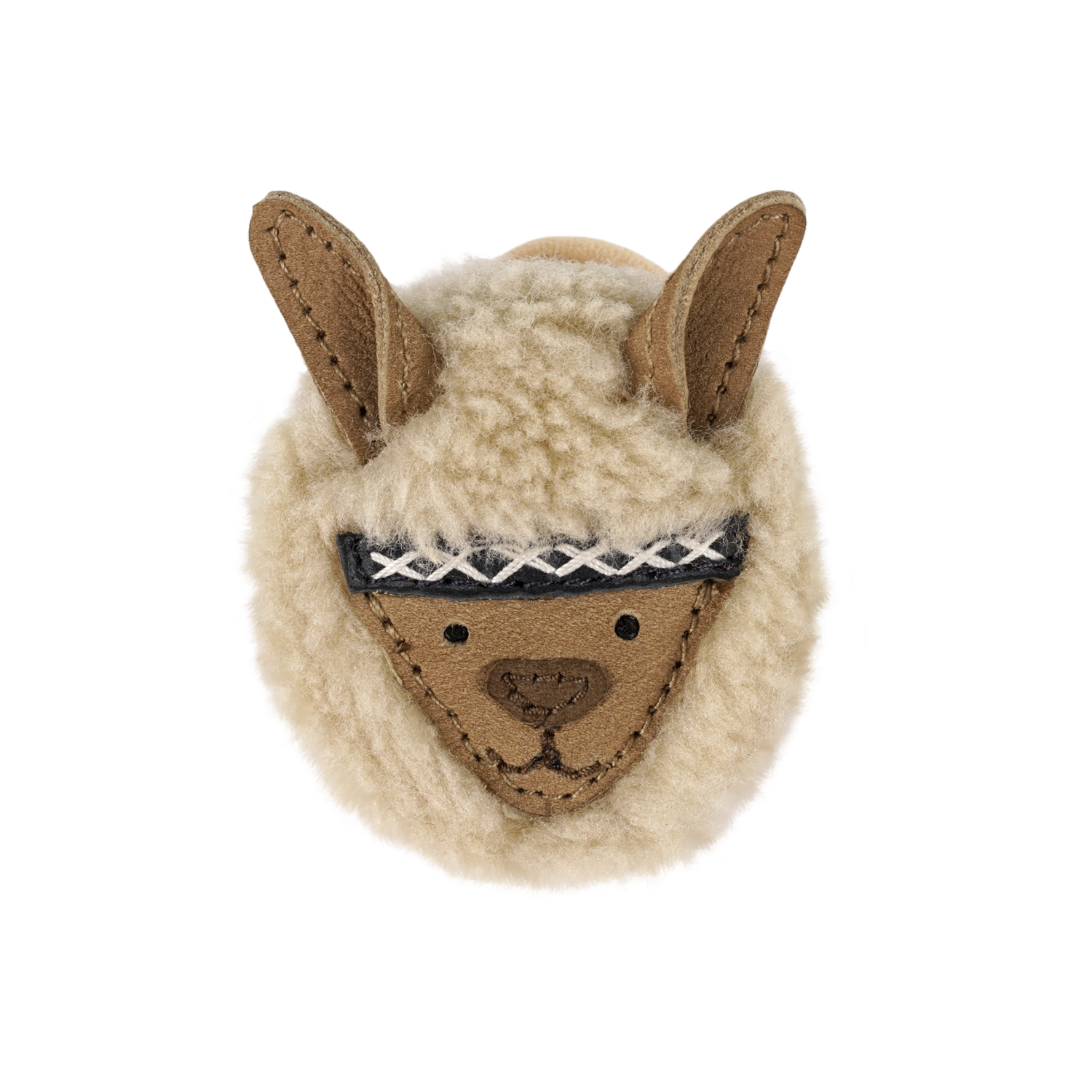 Josy Exclusive Hair Tie | Alpaca | Beige Curly Faux Fur