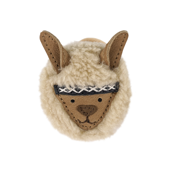 Josy Exclusive Hair Tie | Alpaca | Beige Curly Faux Fur
