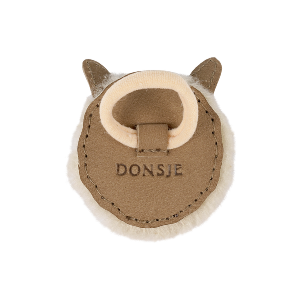 Josy Exclusive Hair Tie | Alpaca | Beige Curly Faux Fur