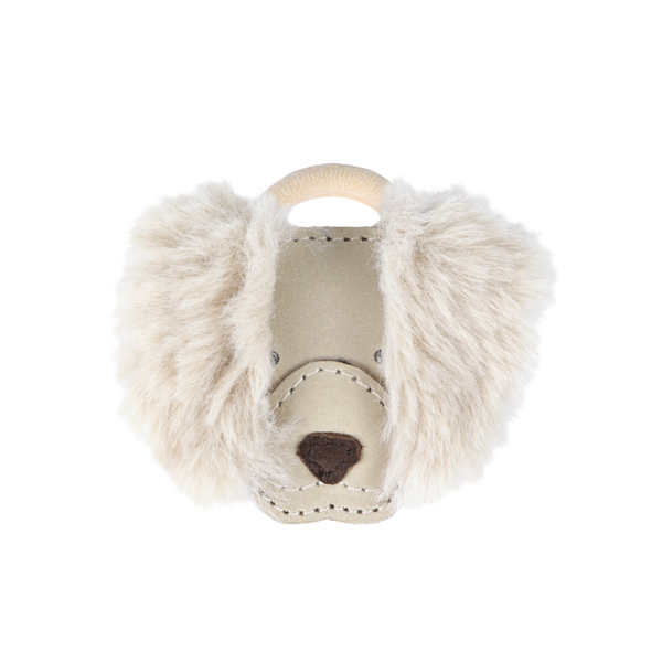 Josy Exclusive Hair Tie | Golden Retriever | Ivory Classic Leather