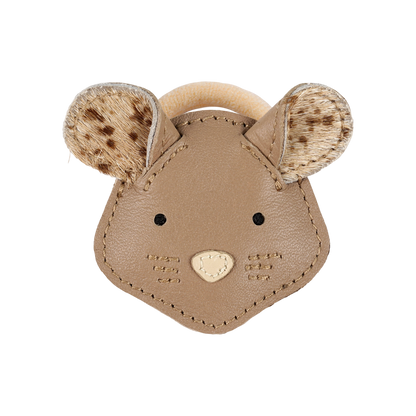 Josy Exclusive Hair Tie | Mouse | Praline Leather