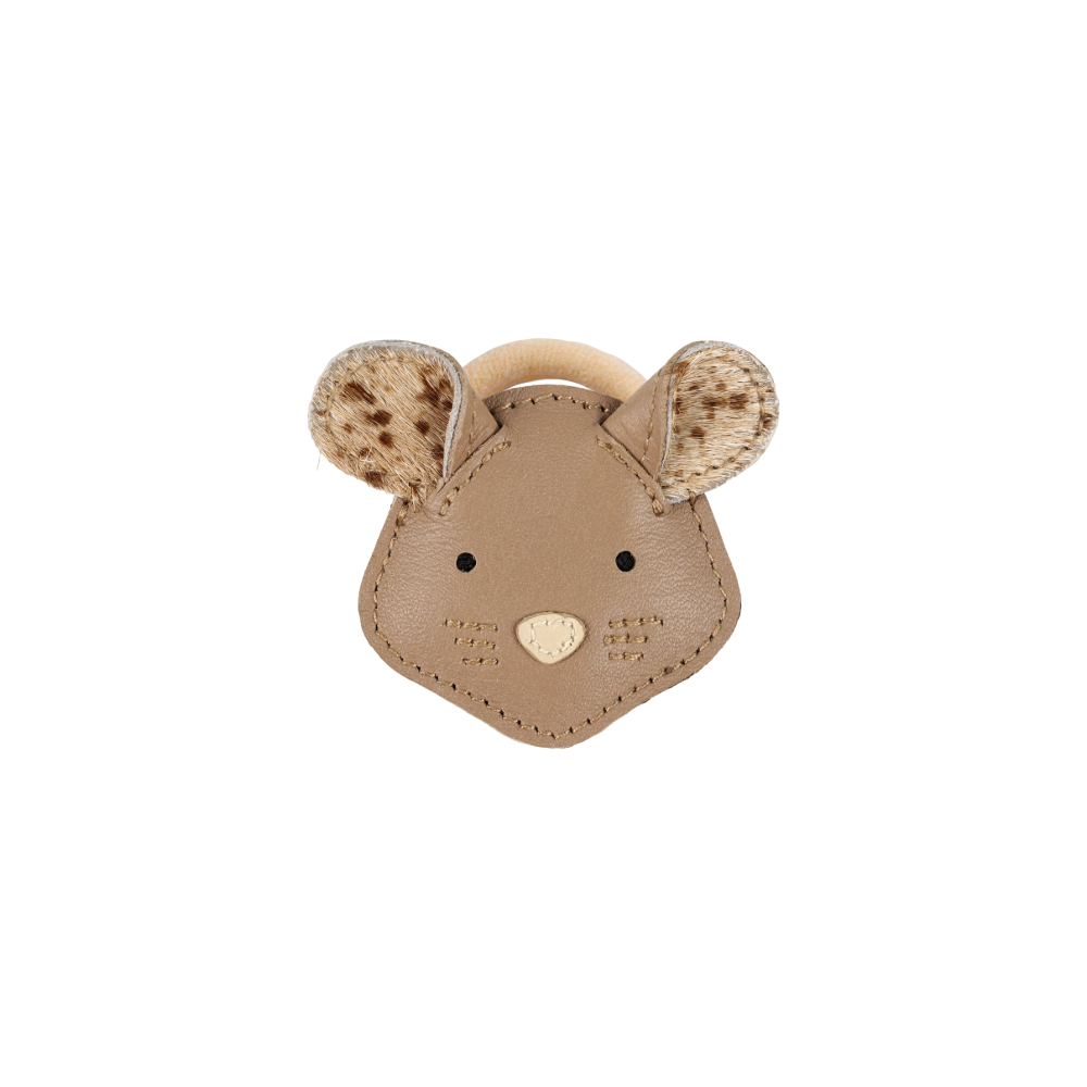 Josy Exclusive Hair Tie | Mouse | Praline Leather