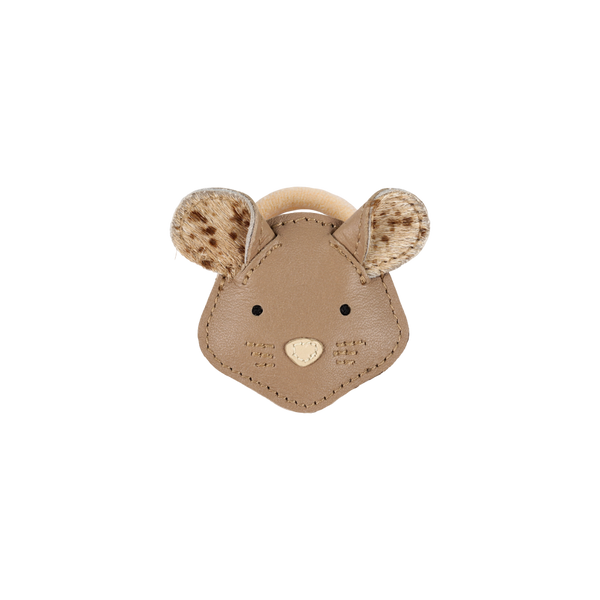 Josy Exclusive Hair Tie | Mouse | Praline Leather