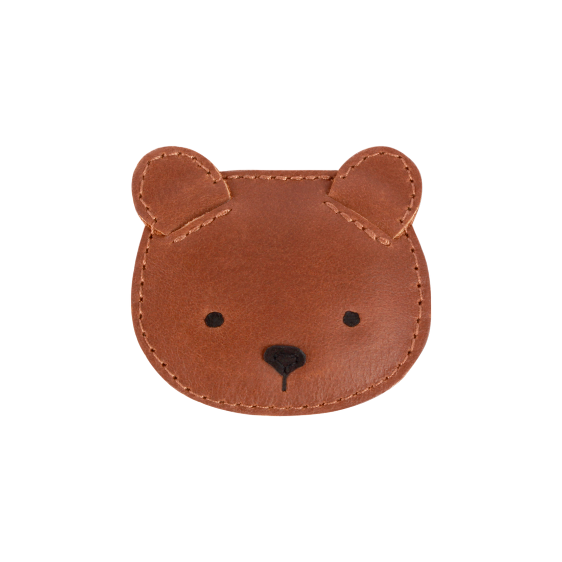 Josy Classic Hairclip | Bear | Cognac Classic Leather