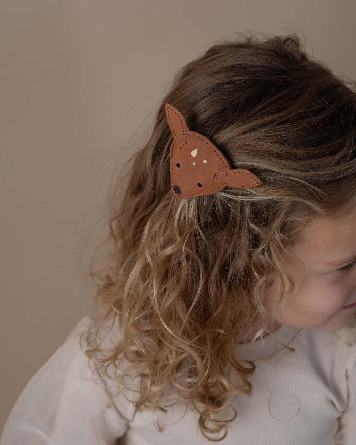 Josy Classic Hairclip | Deer | Walnut Nubuck