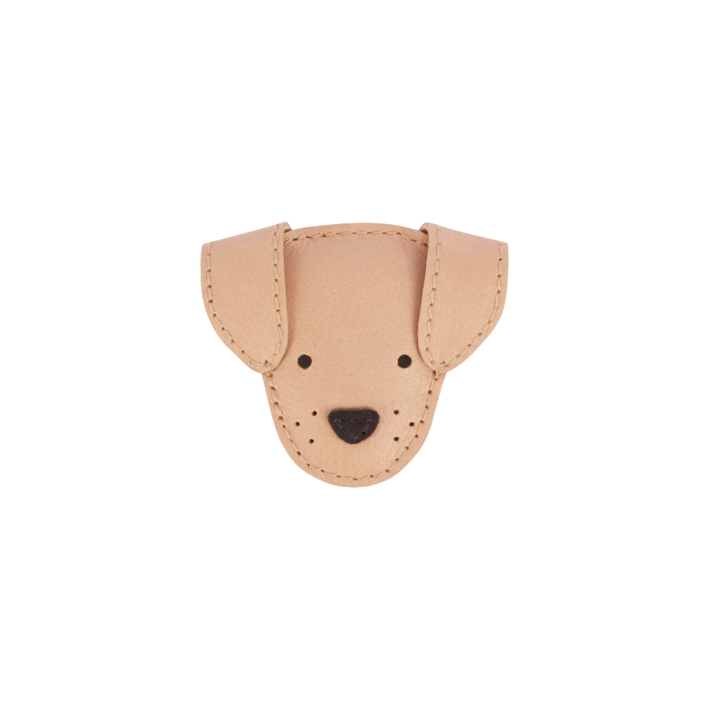 Qosy Classic Hairclip | Dog | Light Rust Leather