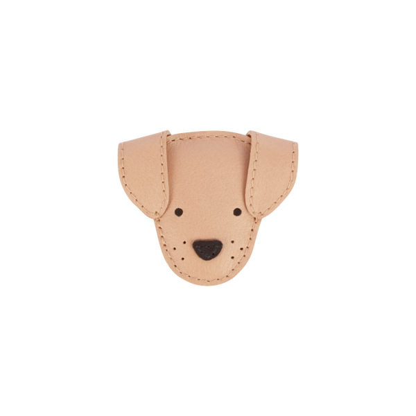 Qosy Classic Hairclip | Dog | Light Rust Leather
