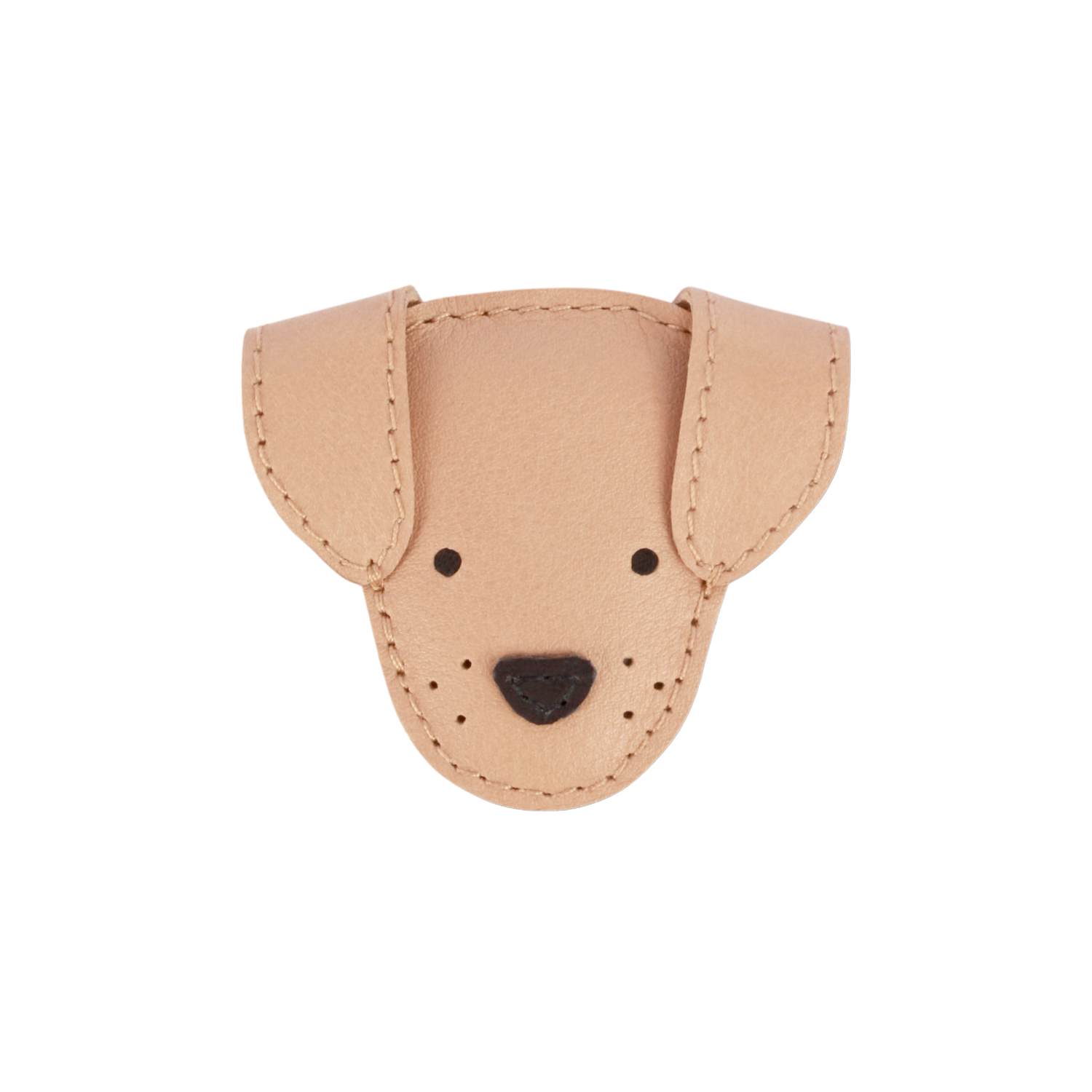 Qosy Classic Hairclip | Dog | Light Rust Leather