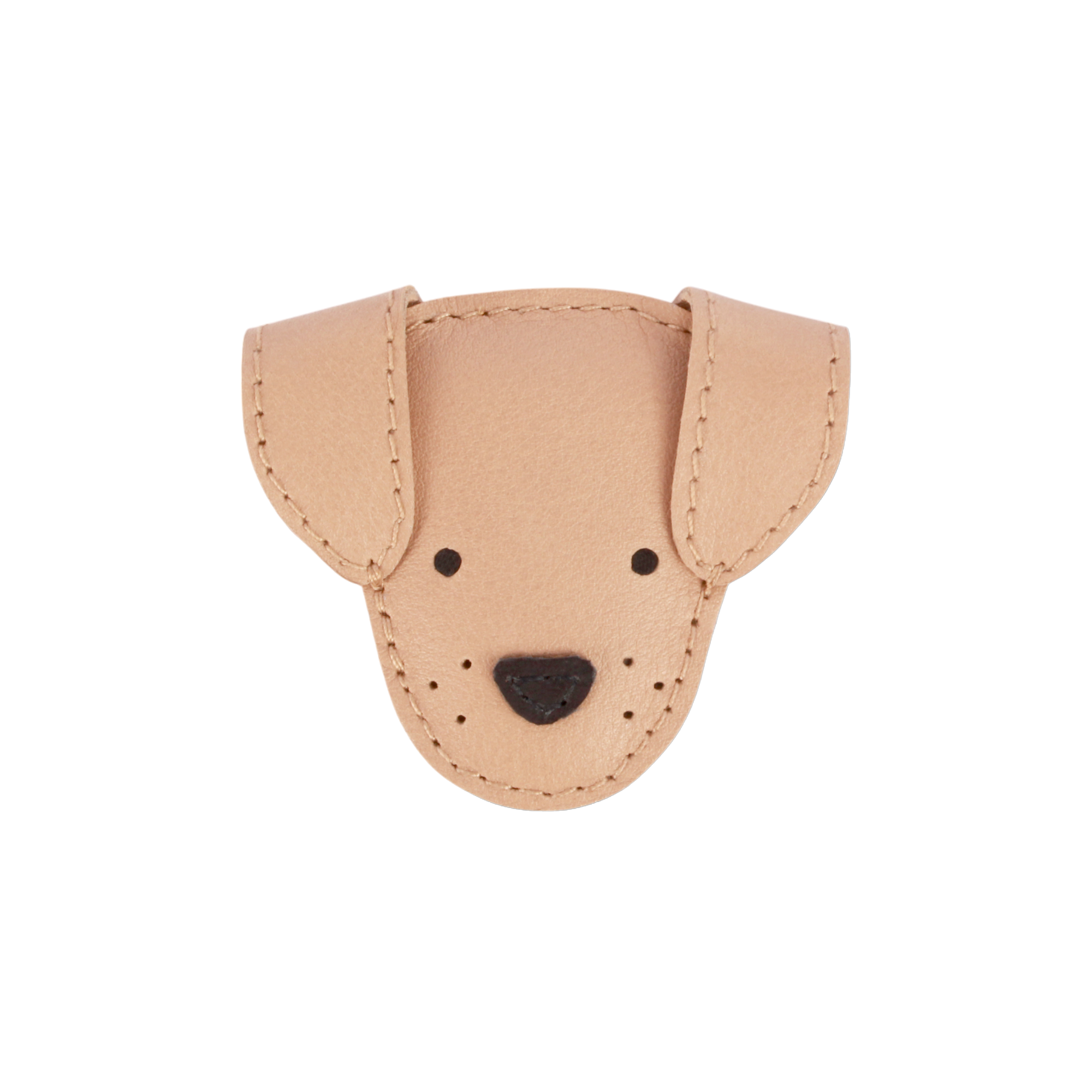 Qosy Classic Hairclip | Dog | Light Rust Leather