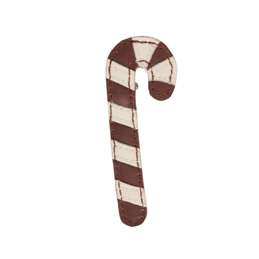 Wonda Hairclip | Candy Cane | Burgundy Classic Leather