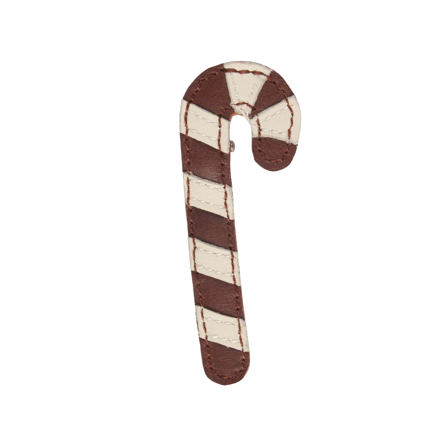 Wonda Hairclip | Candy Cane | Burgundy Classic Leather